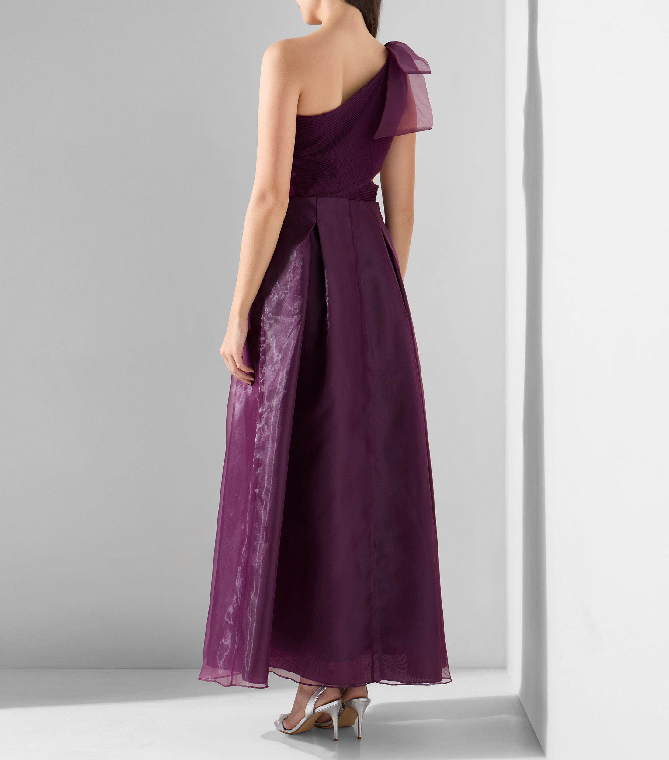 Vestido de fiesta largo liso Mujer